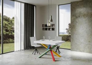 Tavolo Allungabile 160-264x90x77 cm Volantis Bianco Frassino