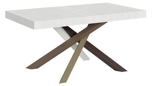 Tavolo Allungabile 160-264x90x77 cm Volantis Bianco Frassino