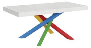 Tavolo Allungabile 200-304x90x77 cm Volantis Bianco Frassino Telaio 4B