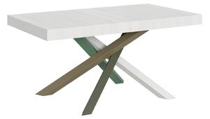 Tavolo Allungabile 160-264x90x77 cm Volantis Bianco Frassino