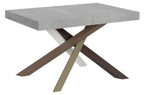 Tavolo Allungabile 140-400x90x77 cm Volantis Cemento Telaio 4C