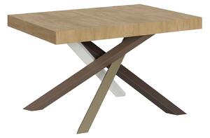 Tavolo Allungabile 120-224x90x77 cm Volantis Quercia Natura Telaio 4C