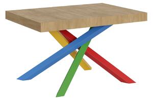 Tavolo Allungabile 120-224x90x77 cm Volantis Quercia Natura Telaio 4B