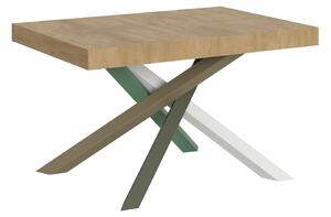 Tavolo Allungabile 120-224x90x77 cm Volantis Quercia Natura Telaio 4A