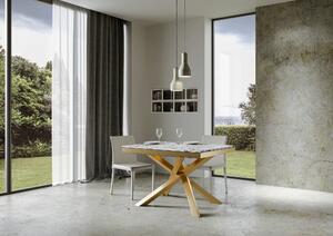Tavolo Allungabile 120-224x90x80 cm Volantis Evolution Marmo