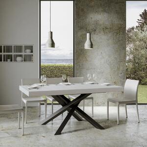 Tavolo 160x90x77 cm Volantis Fix Bianco Frassino
