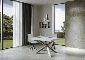 Tavolo 130x90x77 cm Volantis Fix Bianco Frassino