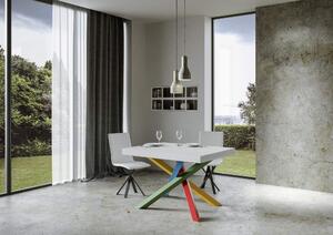 Tavolo 130x90x77 cm Volantis Fix Bianco Frassino