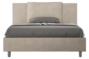 Letto Matrimoniale Francese 140x200 cm con Rete Antea Sabbia