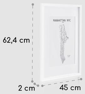 Casa Chic Cornice Everton - rettangolare, DIN A2 58,4 x 41 cm, passepartout, vetro acrilico