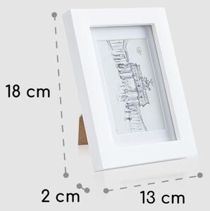Casa Chic Cornici Everton - pacco 3 cornici rettangolari, foto da 14 x 9 cm, passepartout, vetro