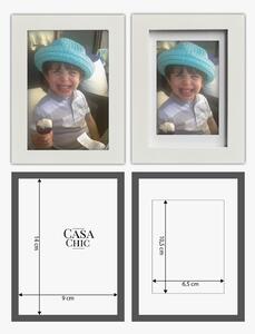 Casa Chic Cornice Everton - Cornice rettangolare, 14 x 9 cm, passepartout, vetro