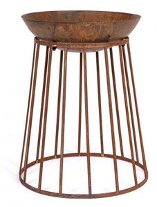 Set 2 Bracieri da Giardino Ø50x63h cm Efesto Ruggine