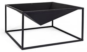 Braciere da Giardino 60x60x31h cm Illinois Nero