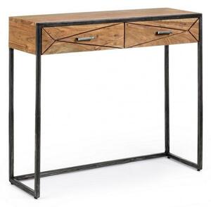 Consolle Fissa 90x30x80h cm 2 Cassetti Egon