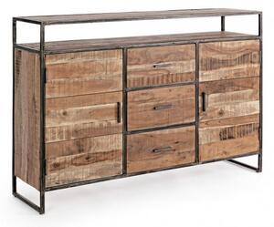 Credenza 2 Ante 3 Cassetti 150x40x105h cm Elmer