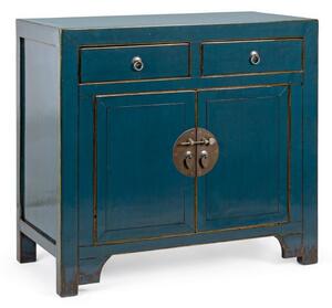 Credenza 2 Ante 2 Cassetti 91x43x84h cm Jinan Blu