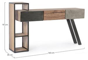 Consolle Fissa 160x38x95h cm 3 Cassetti Manchester