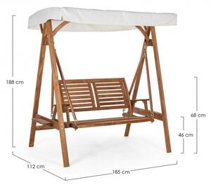 Dondolo 2 Posti 185x112x188h cm Noemi