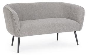 Divano 2 Posti 126x70x68h cm Avril Grigio Bouclè