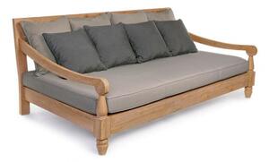 Divano Letto da Esterno Daybed 190x112x81h cm con Cuscini Bali Fsc