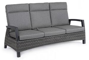 Divano 3 Posti 194,5x83x103h cm Reclinabilecon Cuscini Britton Antracite