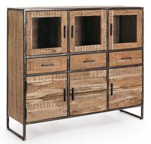 Credenza 6 Ante 3 Cassetti 135x40x120h cm Elmer