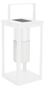 Lampada Lanterna Solare 17x17x38h cm con Manico Bianco