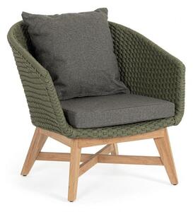 Poltrona 76x78x77h cm con Cuscini Coachella Verde