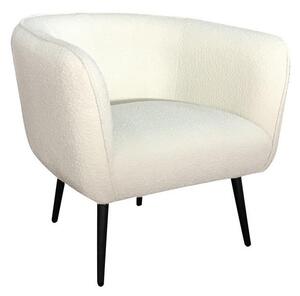 Poltrona 76x70x68h cm Avril Bianco Bouclè