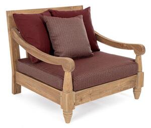 Poltrona 90x90x81h cm con Cuscini Bali Wine Fsc