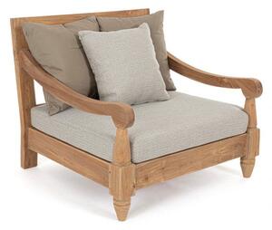 Poltrona 90x90x81h cm con Cuscini Bali Natural Fsc