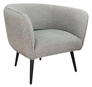 Poltrona 76x70x68h cm Avril Grigio Bouclè