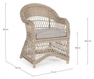 Poltrona 61x66x84h cm con Cuscini Jupiter New
