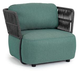 Poltrona 92x86x79h cm con Cuscini Palmer Antracite/Jade