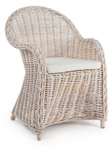 Poltrona 60x67x89h cm con Cuscini Martin New Bianco