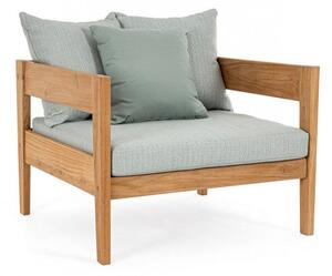 Poltrona 90x90x79h cm con Cuscini Kobo Aqua Fsc