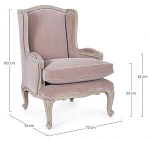 Poltrona 72x76x102h cm Lorelie Rose