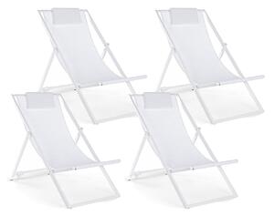 Set 4 Sdraio Pieghevoli Taylor Bianco Taylor Bianco