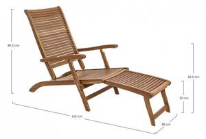 Poltrona 58x163x89,5h cm Steamer Noemi
