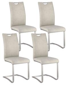 Set 4 Sedie 42x56x102h cm Kenneth Pu Ghiaccio