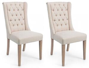Set 2 Sedie 51x63x104h cm Columbia Beige