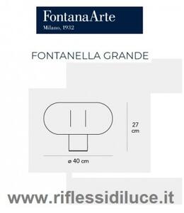 Fontana Arte fontanella grande base nera