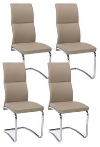 Set 4 Sedie 44x58x104h cm Thelma Tortora