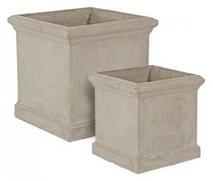 Set 2 Vasi Cement Qu Sabbia