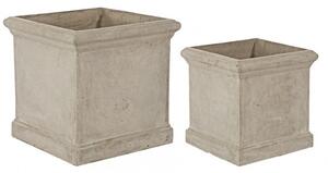Set 2 Vasi Cement Qu Sabbia