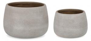 Set 2 Vasi Rigo Bomb Beige Basso
