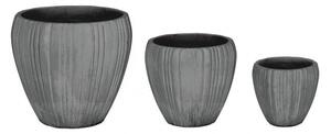 Set 3 Vasi Halong Grigio