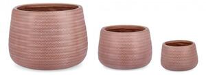 Set 3 Vasi Tressage Terracotta