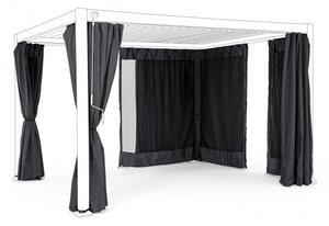 Set 4 Teli Laterali con Zanzariera per Pergola 3x4 Antracite
